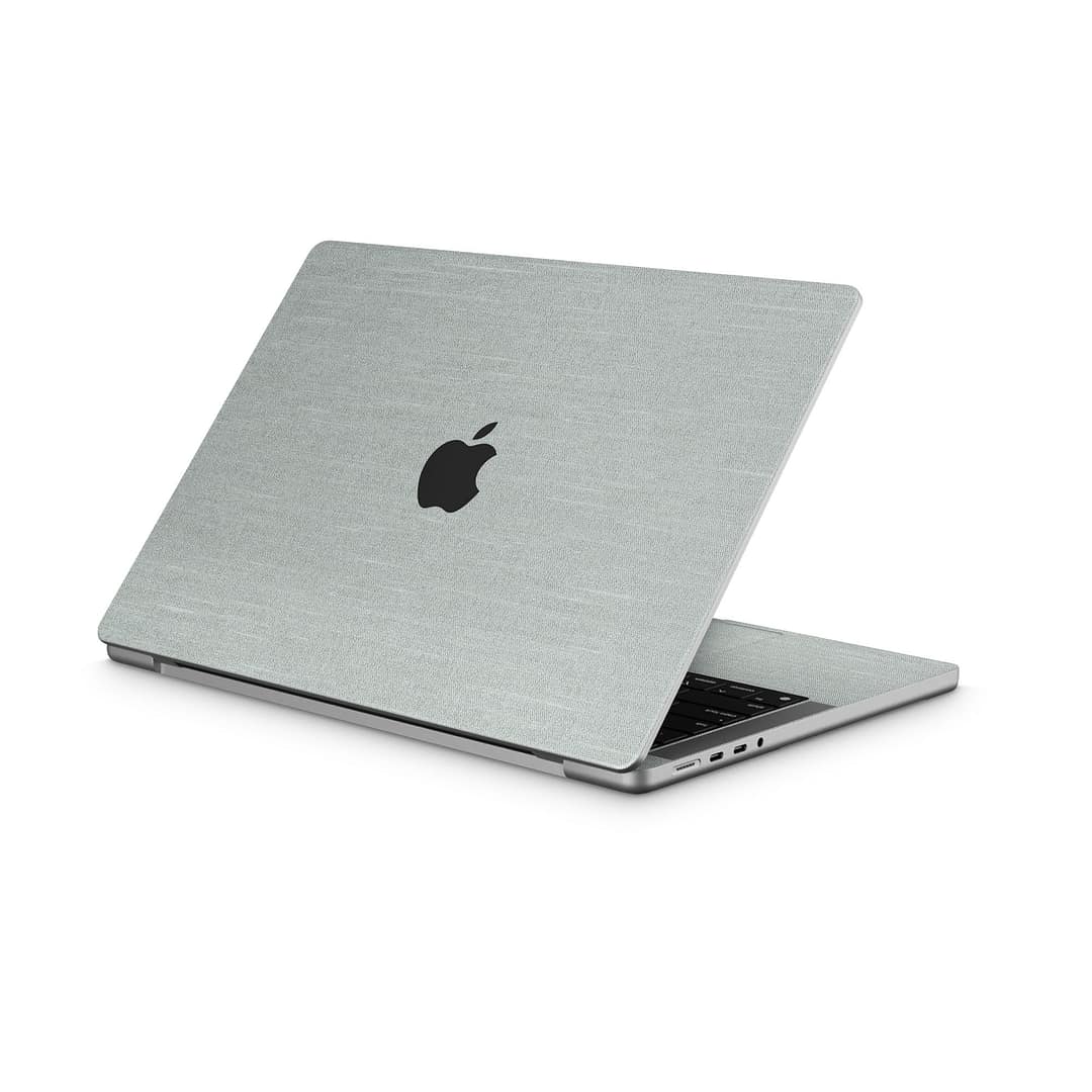 Macbook pro 14'' (2021) linen cyan skin | wrapitskin