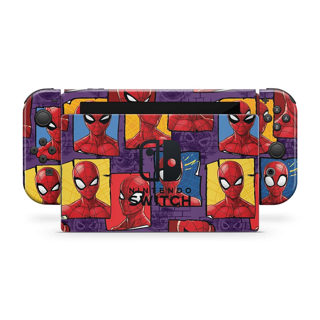 Nintendo switch spidey's world skin | wrapitskin