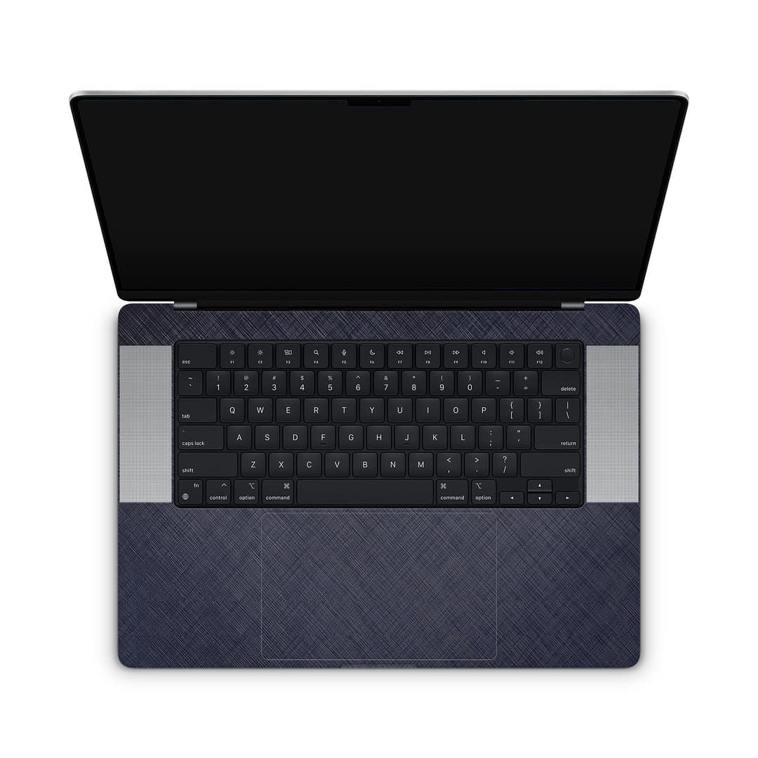 Macbook pro 16'' (m2,2023) cross metal blue skin | wrapitskin