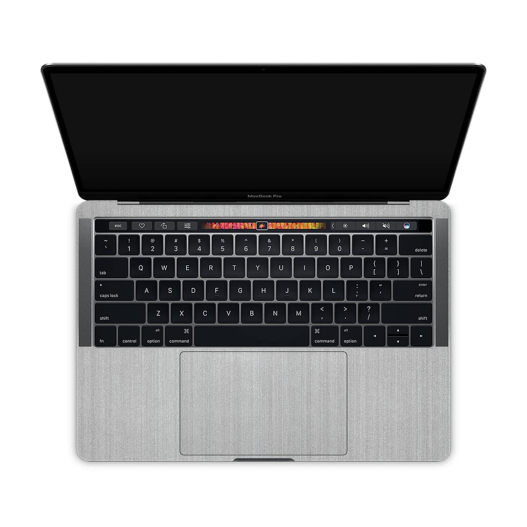 Macbook pro 13'' (touch bar,2018) brushed metal steel skin | wrapitskin