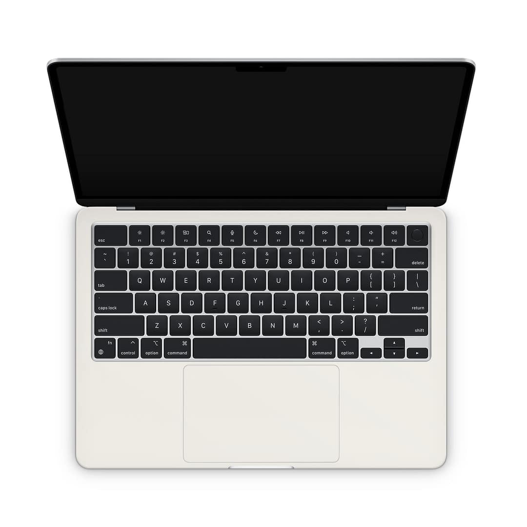 Macbook air 13. 6'' m2 2022 pearl white skin | wrapitskin