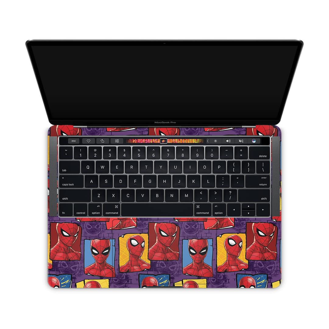 Macbook pro 13'' (touch bar,2018) spidey's world skin | wrapitskin