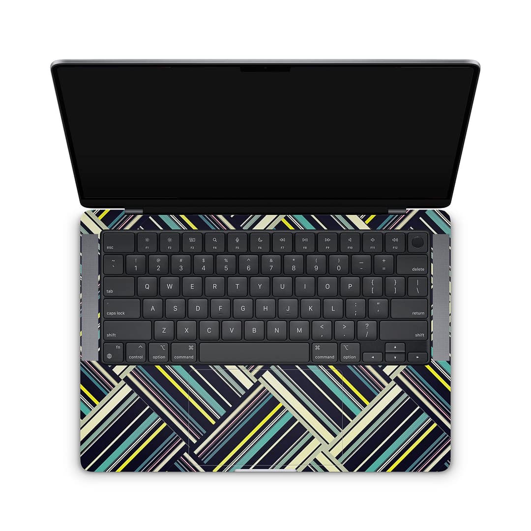 Macbook pro 14'' (2021) striped abstract skin | wrapitskin