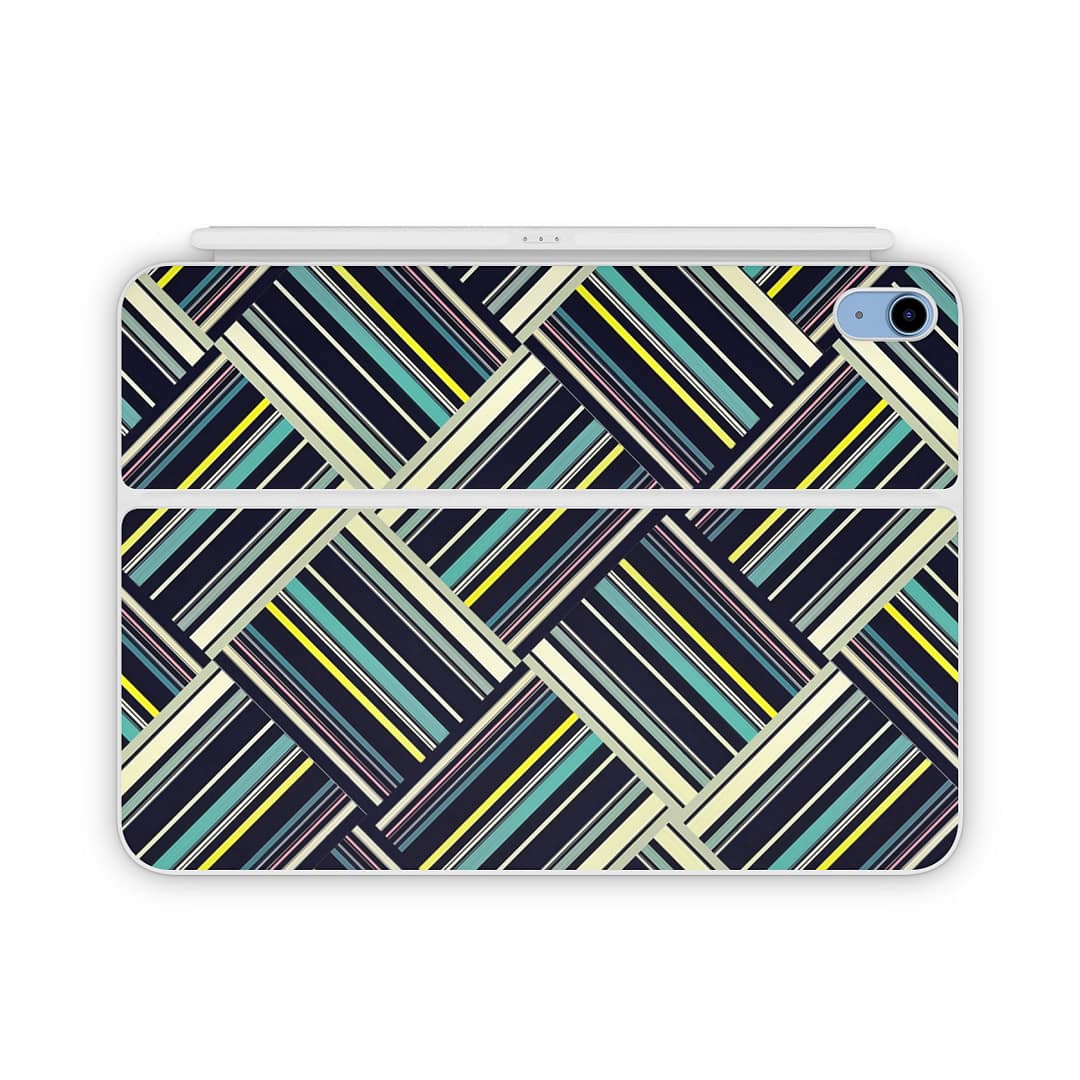 Magic keyboard ipad 10. 9'' gen 10 striped abstract skin | wrapitskin