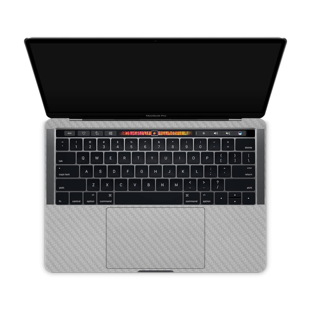 Macbook pro 13'' (touch bar,2018) carbon fiber gray skin | wrapitskin