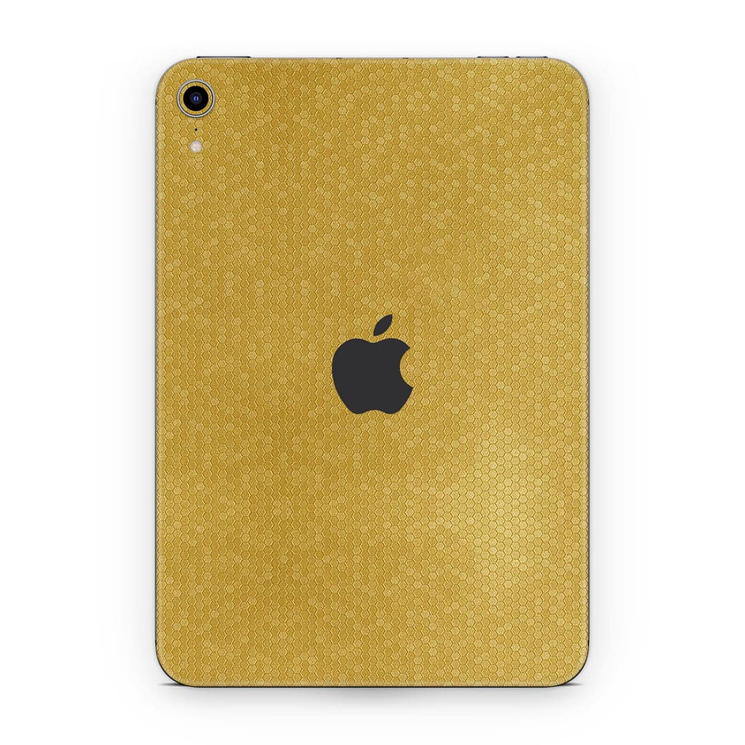 Ipad mini 6 honeycomb gold skin wrapitskin