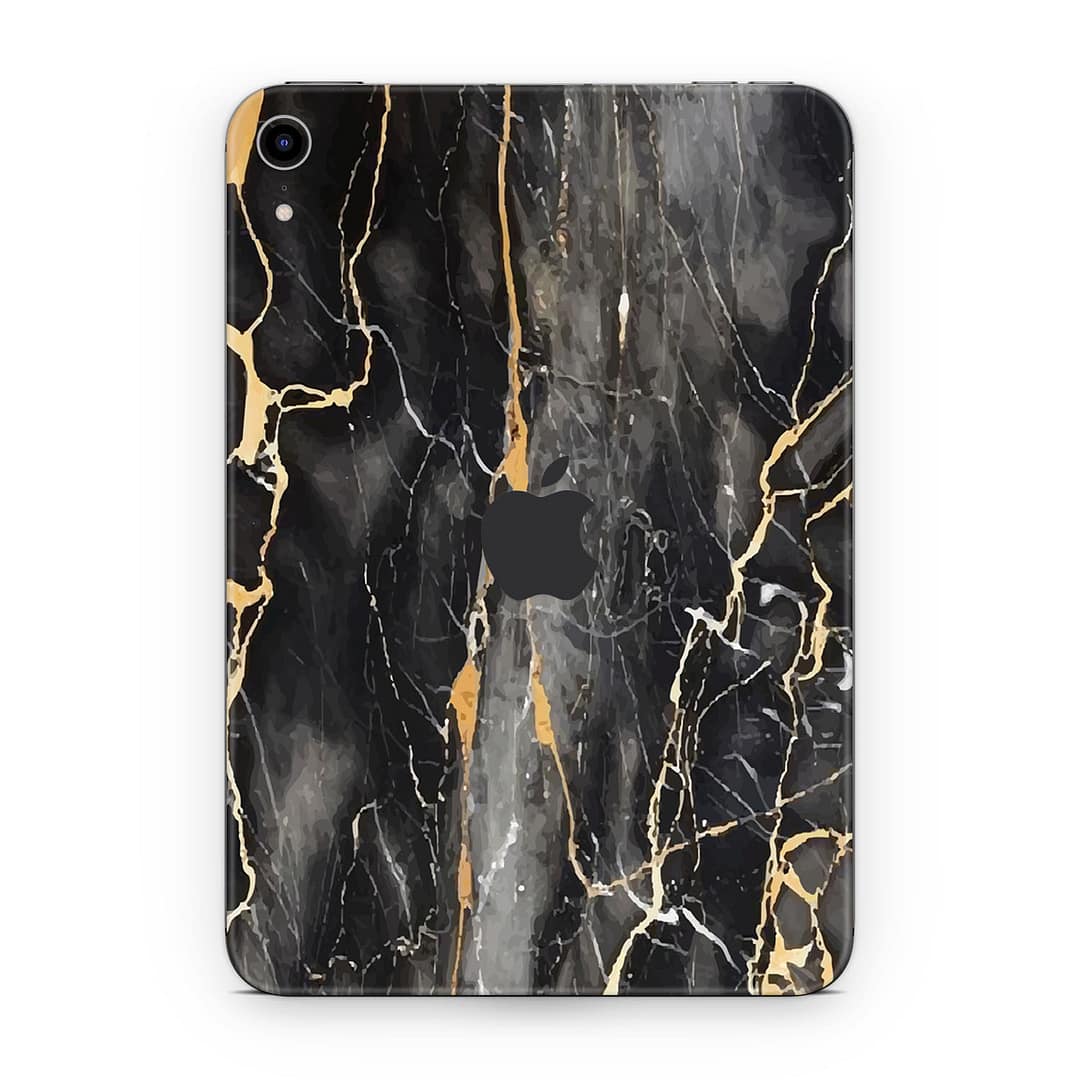 Ipad mini 6 black gold fusion art skin wrapitskin