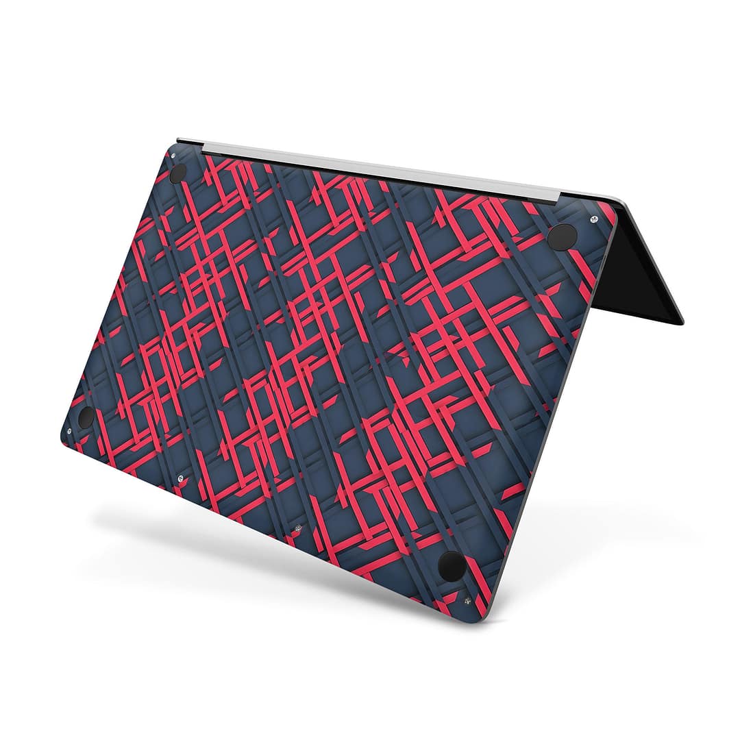 Macbook pro 13” touch bar 2018 cyber gridlines skin | wrapitskin