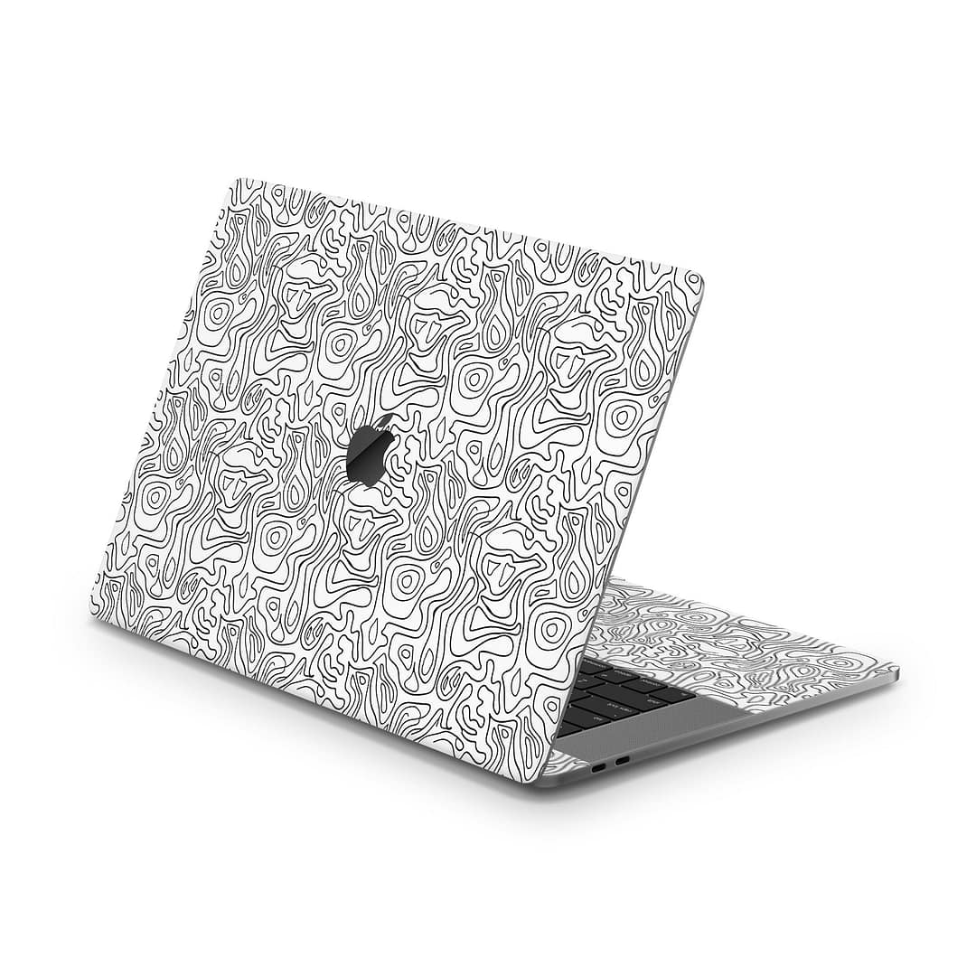 Macbook pro 15'' (2016-2017) white contour skin | wrapitskin