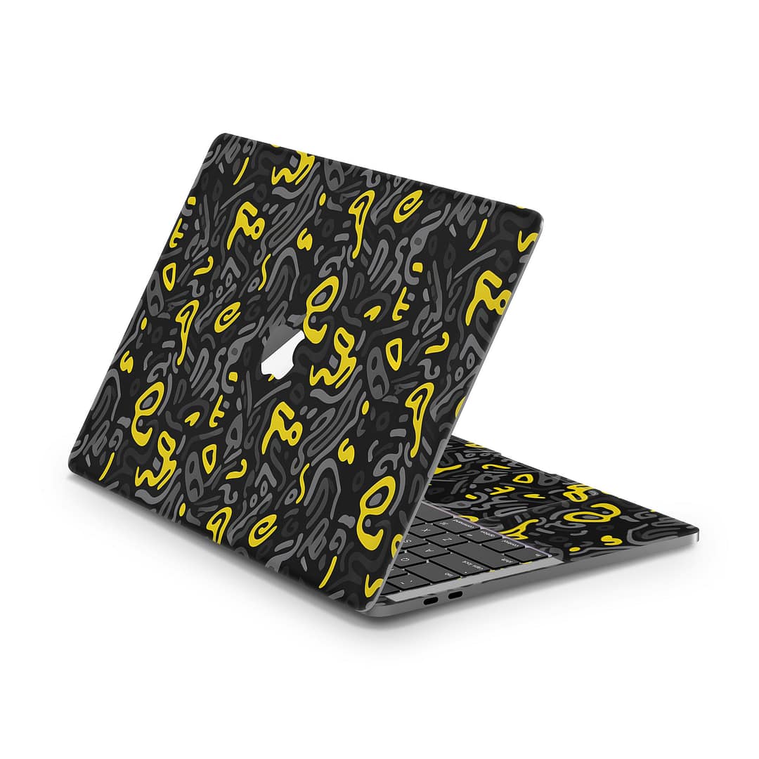 Macbook pro 13” (2016-2018) yellow grooves skin | wrapitskin