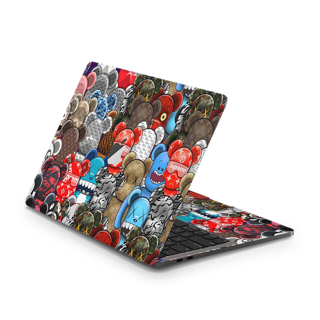 Macbook pro 13” touch bar 2018 fuzzy frenzy skin | wrapitskin