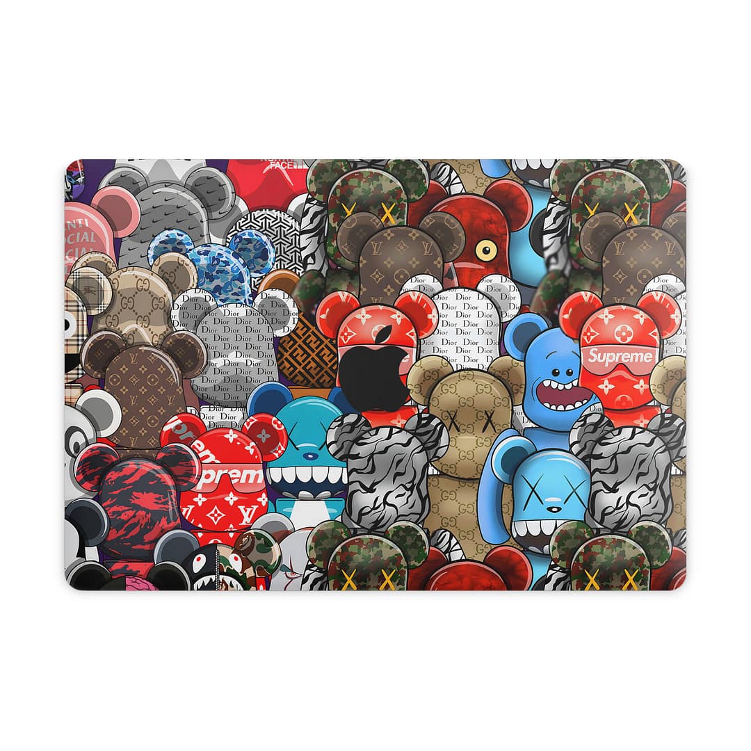 Macbook pro 13” touch bar 2018 fuzzy frenzy skin wrapitskin