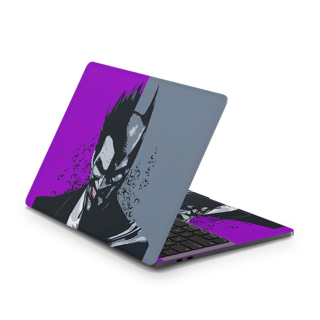 Macbook pro 13” touch bar 2018 joker vs batman skin | wrapitskin