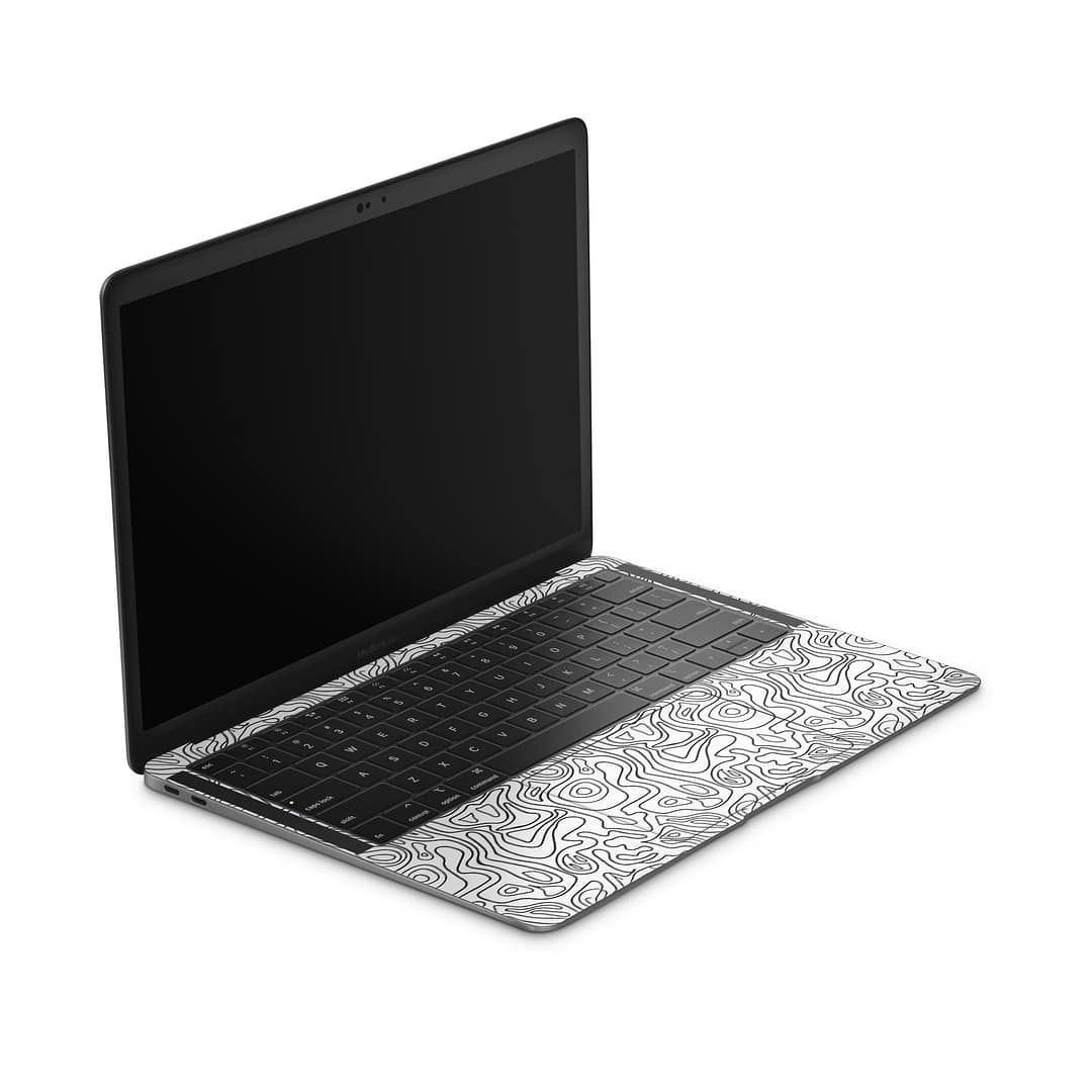 Macbook air 13” 2018 white contour skin | wrapitskin