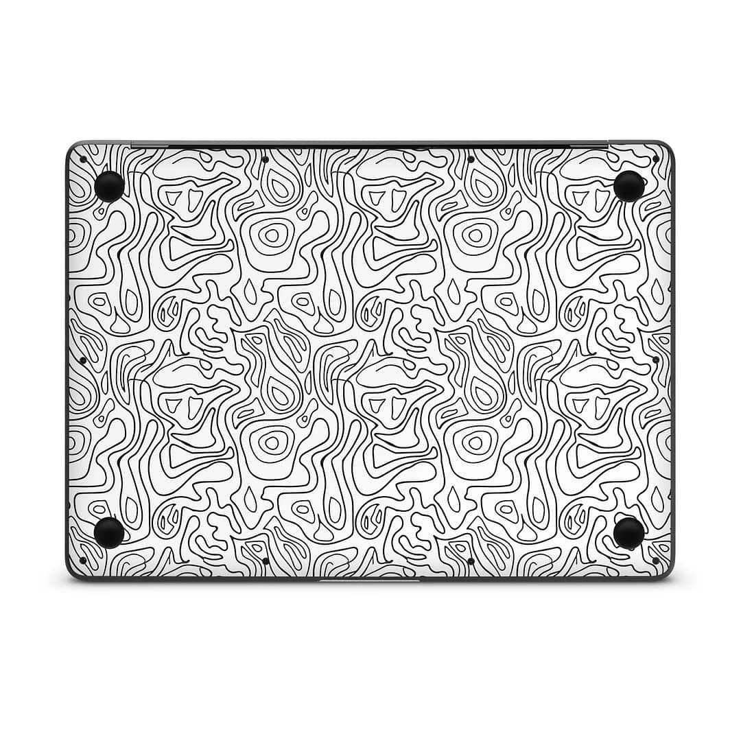Macbook air 13” 2018 white contour skin | wrapitskin