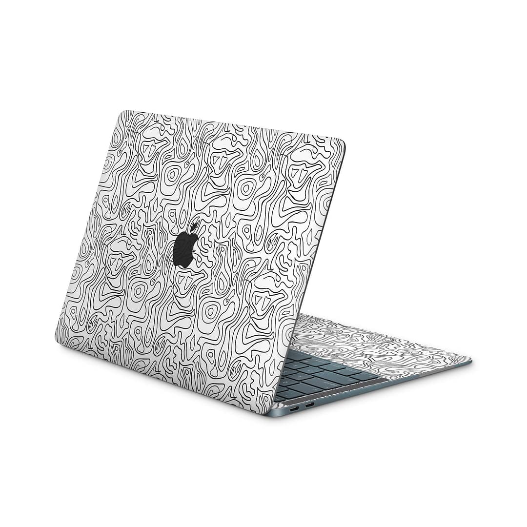 Macbook air 13” 2018 white contour skin | wrapitskin