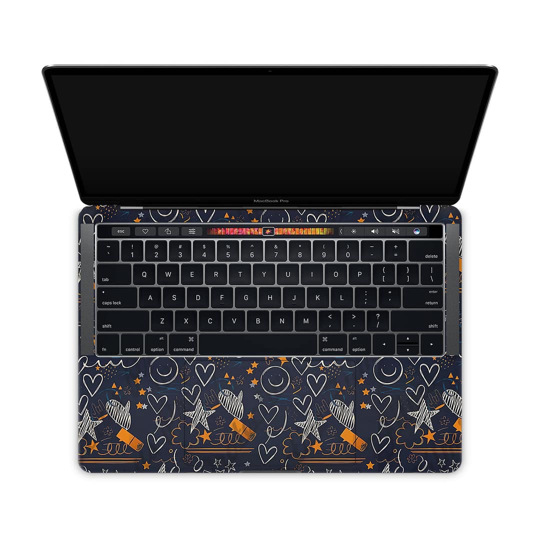 Macbook pro 13” touch bar 2018 doodleverse skin | wrapitskin