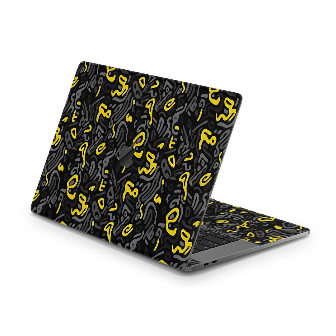 Macbook pro 15'' (2016-2017) yellow grooves skin | wrapitskin
