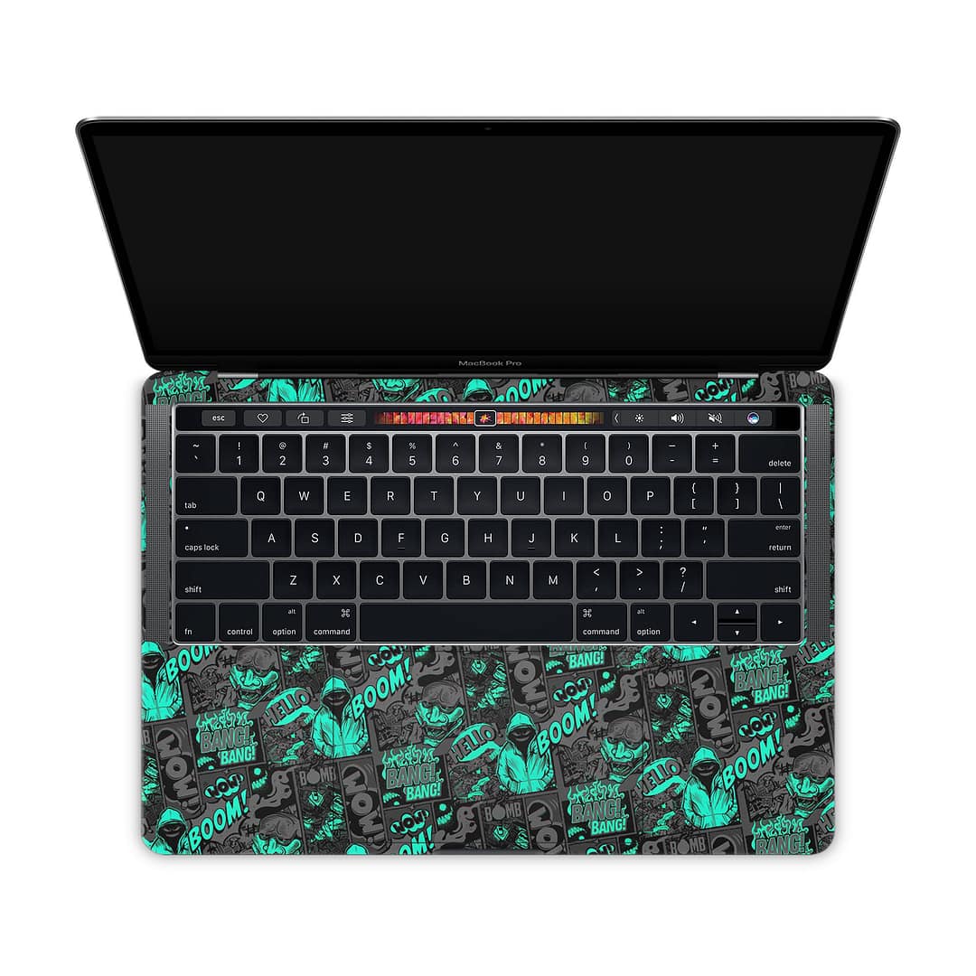 Macbook pro 13” touch bar 2018 boom bang skin | wrapitskin