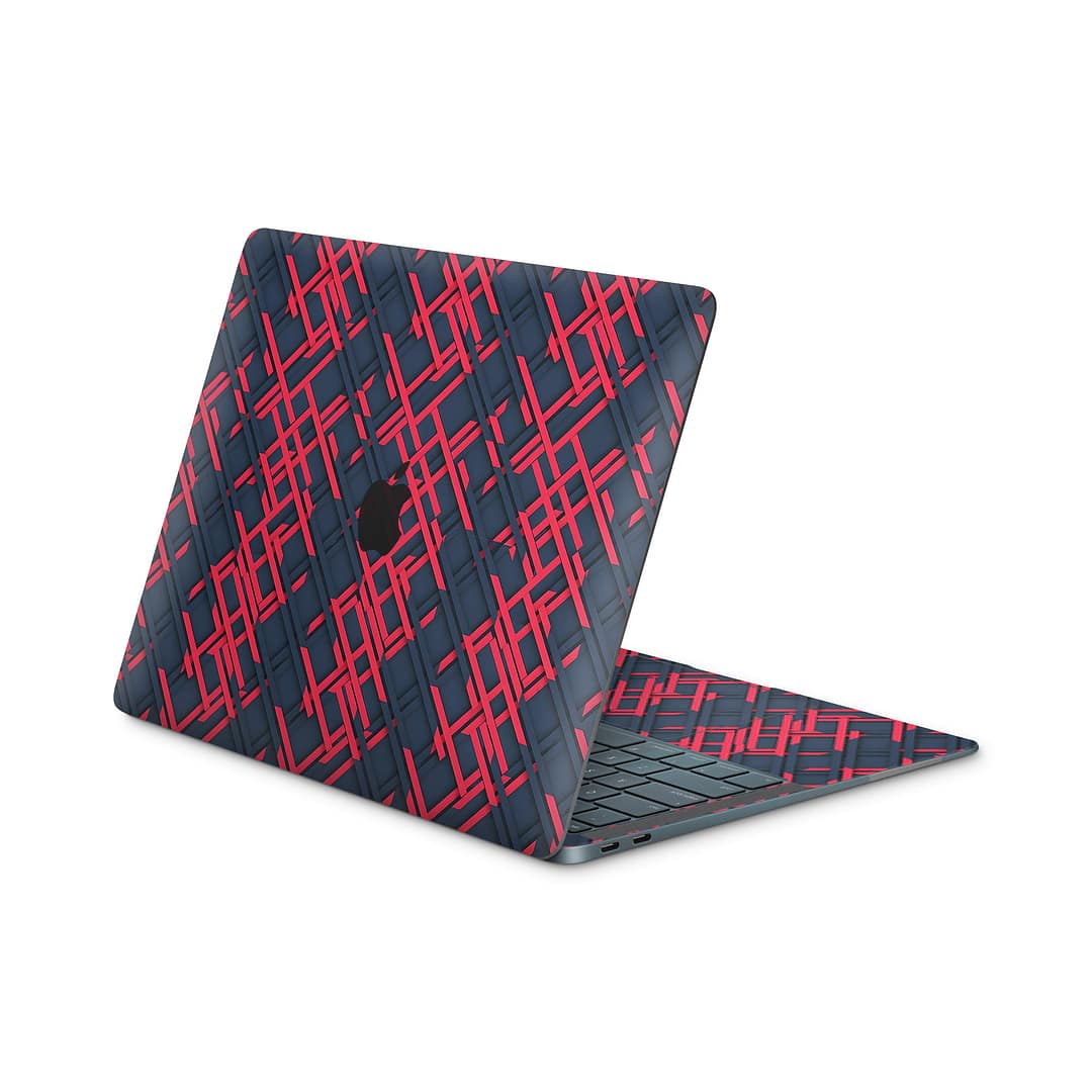 Macbook air 13” 2018 cyber gridlines skin | wrapitskin