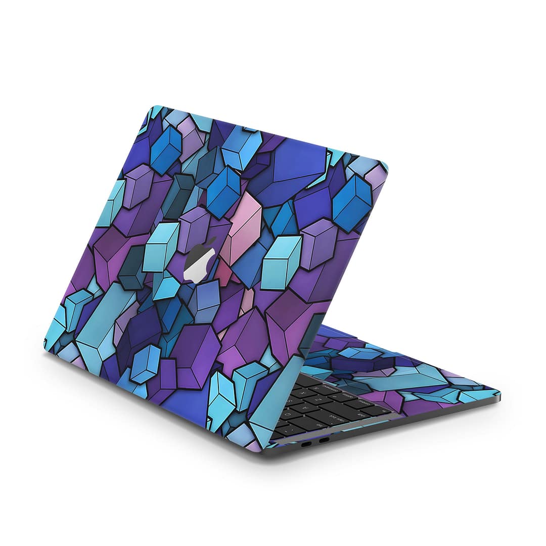 Macbook pro 13” touch bar 2018 3d cubes skin | wrapitskin