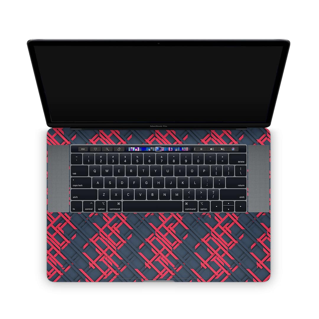 Macbook pro 15'' (2018-2019) cyber gridlines skin | wrapitskin