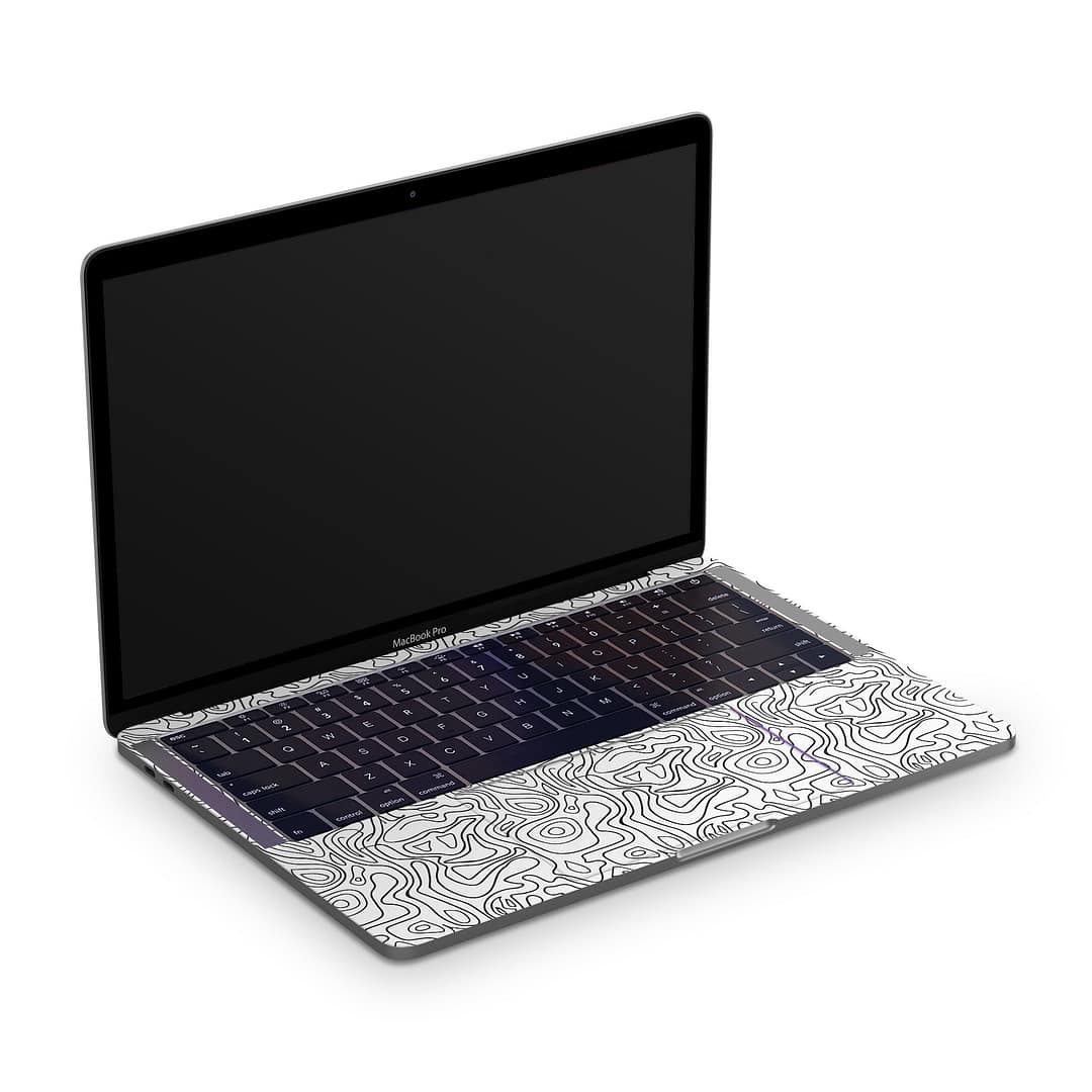 Macbook pro 13” (2016-2018) white contour skin | wrapitskin