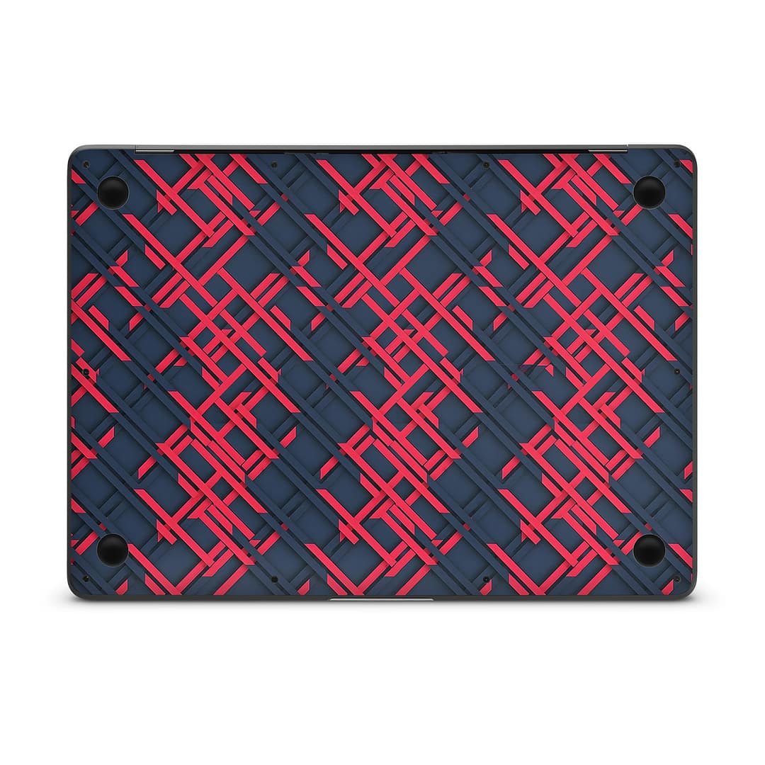 Macbook air 13” 2018 cyber gridlines skin | wrapitskin
