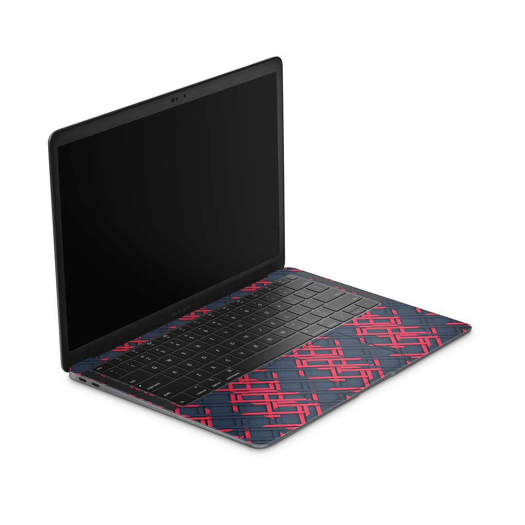 Macbook air 13” 2018 cyber gridlines skin | wrapitskin