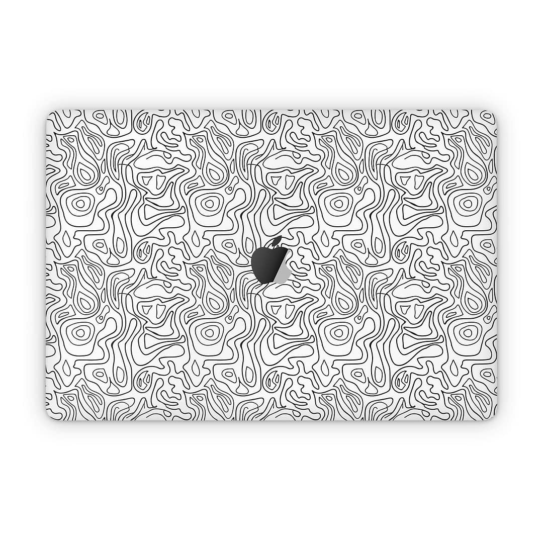 Macbook pro 15'' (2016-2017) white contour skin wrapitskin