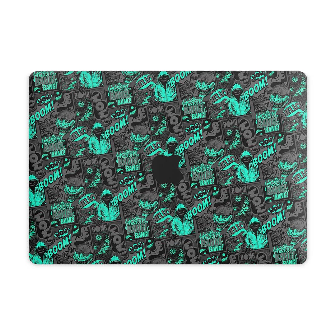 Macbook pro 13” touch bar 2018 boom bang skin wrapitskin
