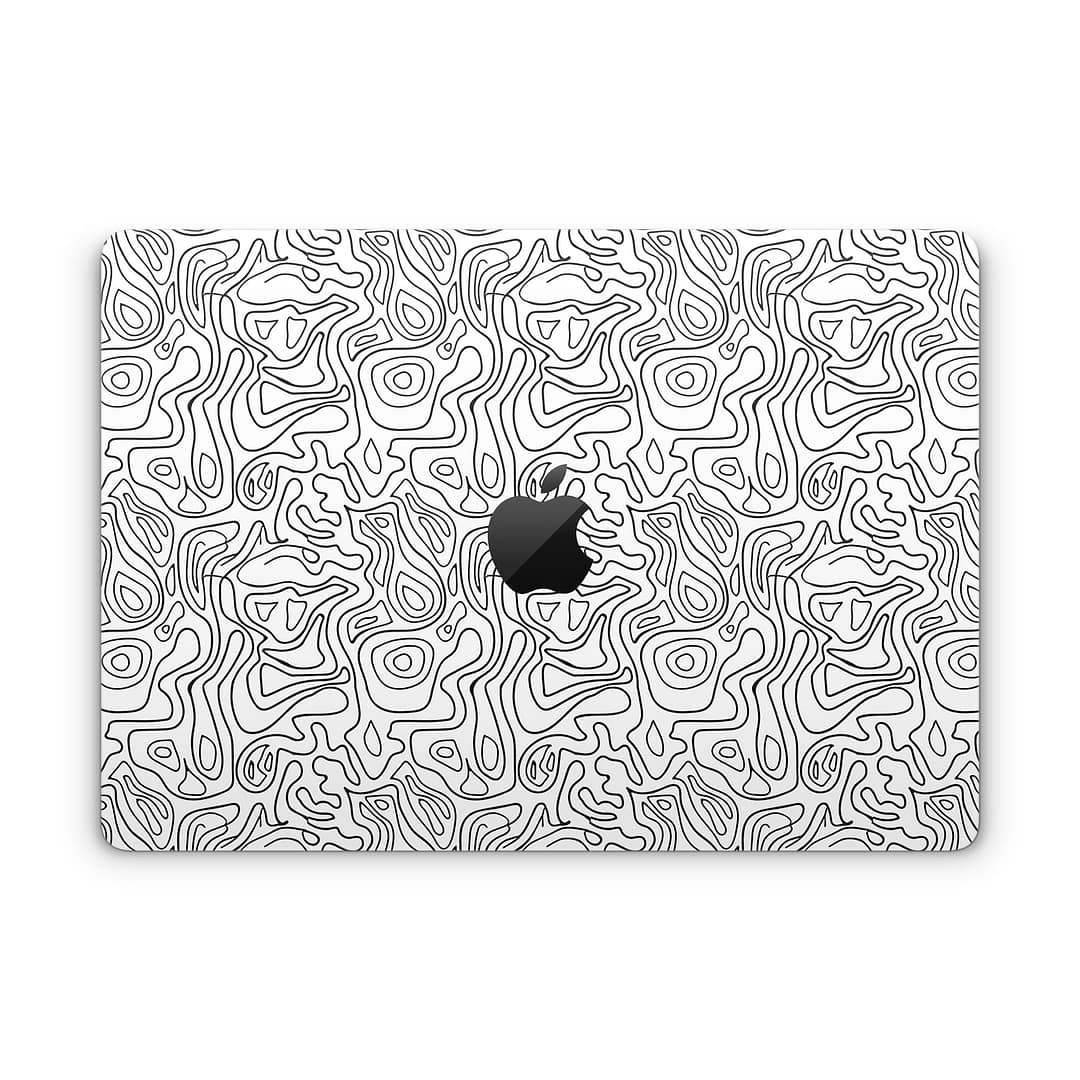 Macbook pro 14'' (2021) white contour skin | wrapitskin