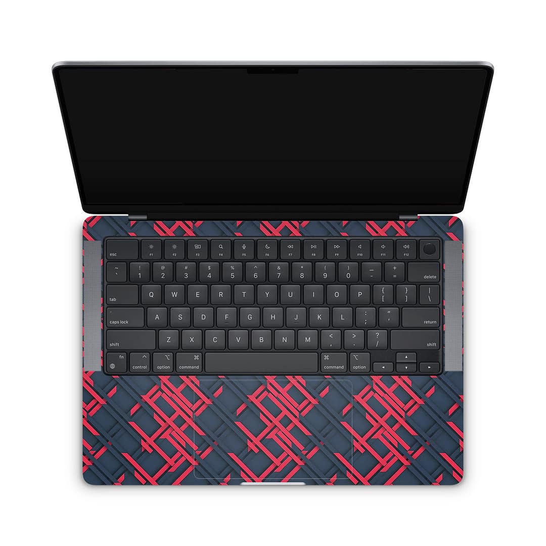 Macbook pro 14'' (2021) cyber gridlines skin | wrapitskin