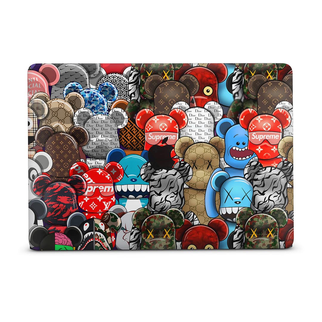 Macbook air 13” 2018 fuzzy frenzy skin wrapitskin
