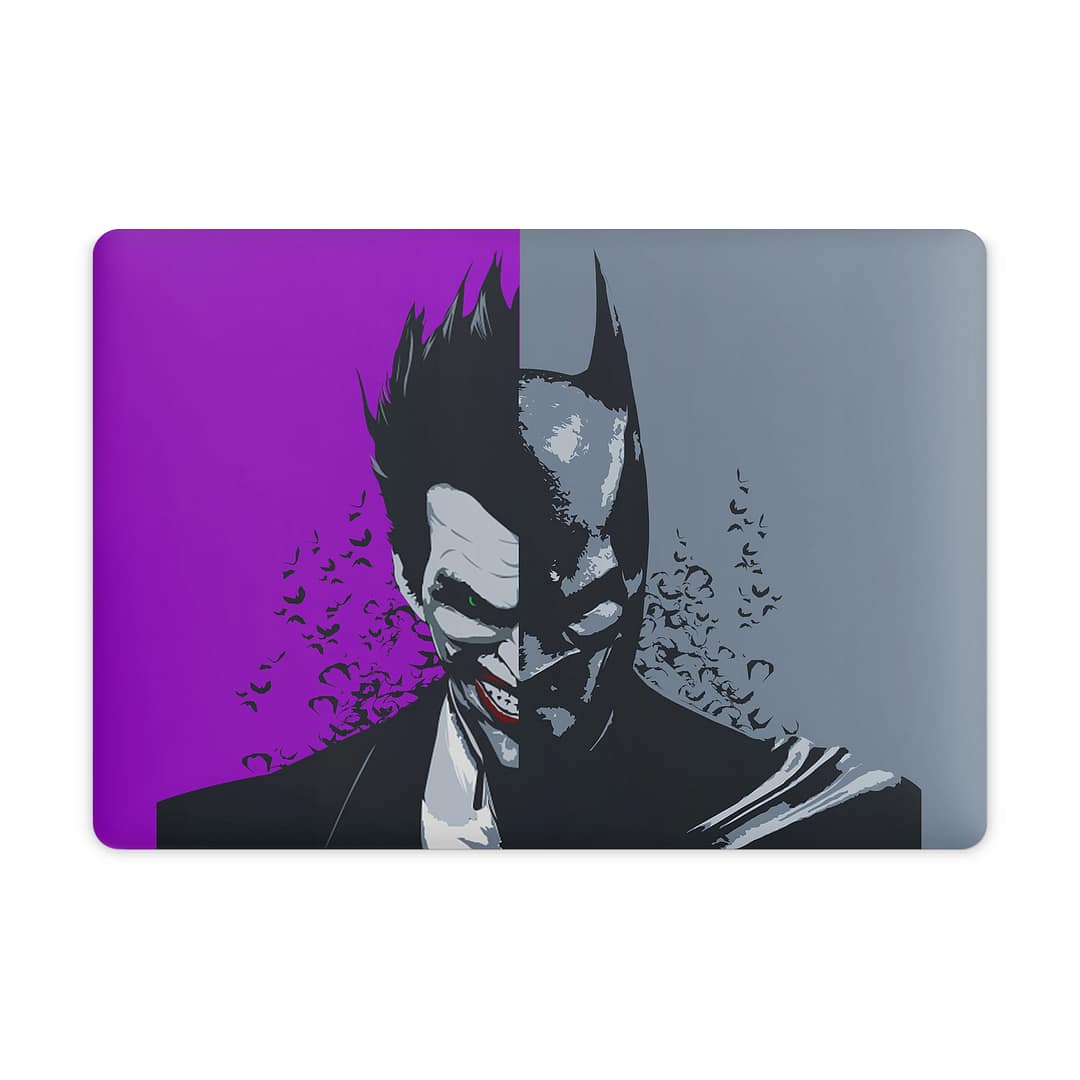 Macbook pro 13” touch bar 2018 joker vs batman skin wrapitskin