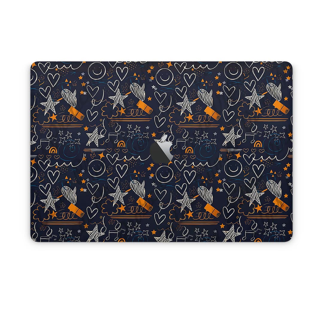 Macbook pro 15'' (2018-2019) doodleverse skin wrapitskin