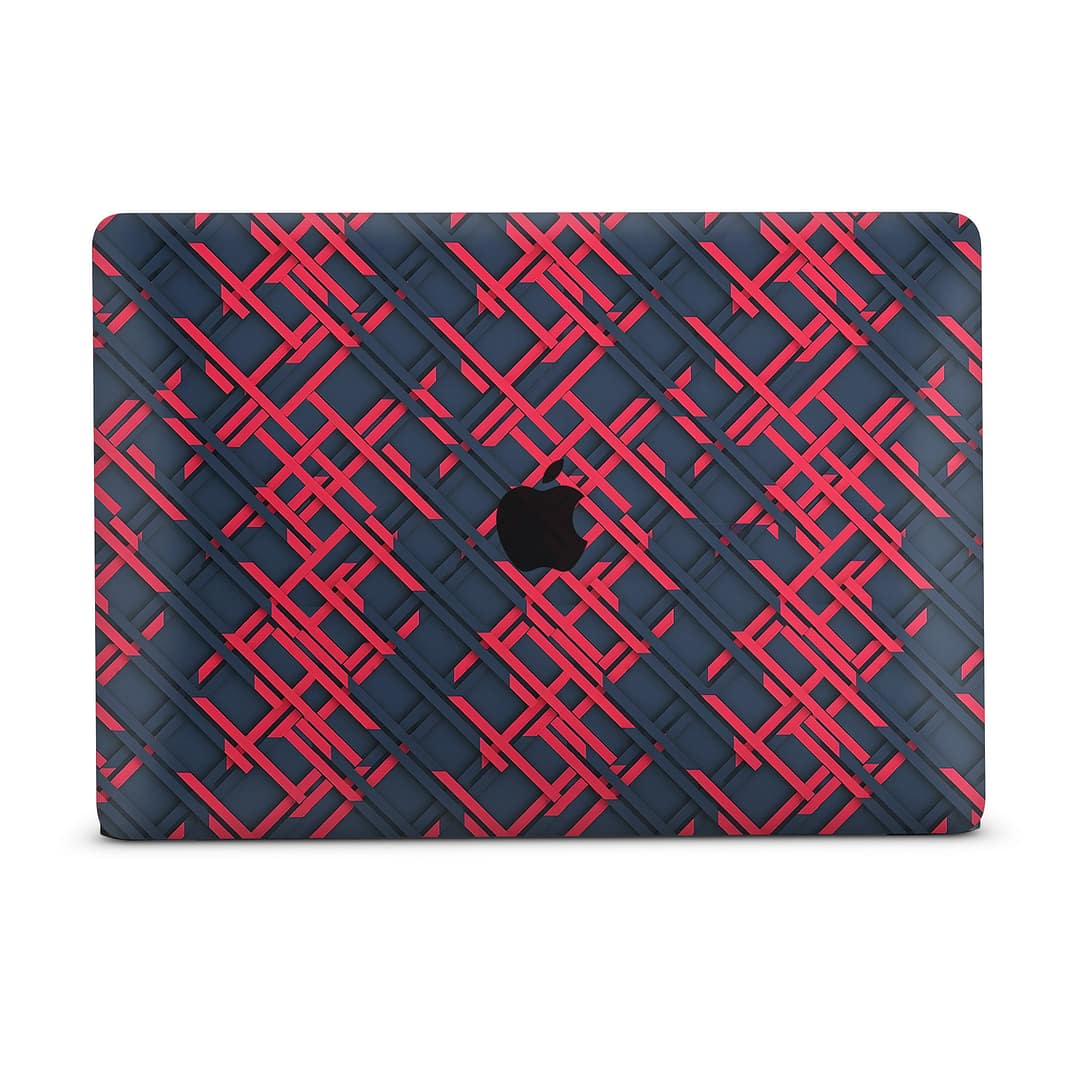 Macbook air 13” 2018 cyber gridlines skin wrapitskin