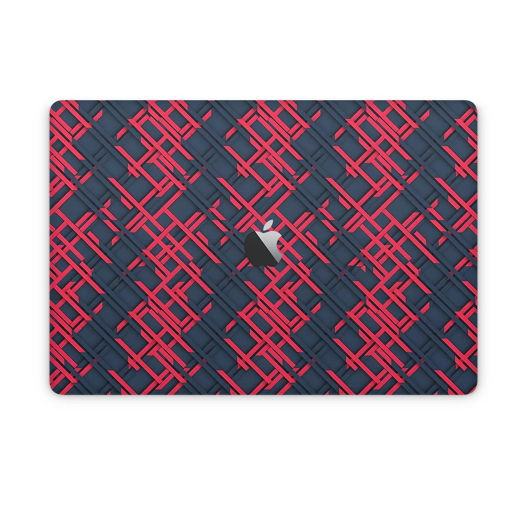 Macbook pro 15'' (2018-2019) cyber gridlines skin wrapitskin