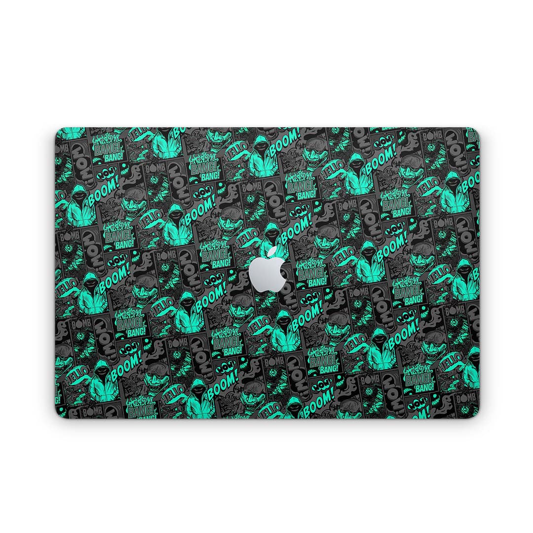 Macbook pro 16'' (touch bar,2019) boom bang skin wrapitskin