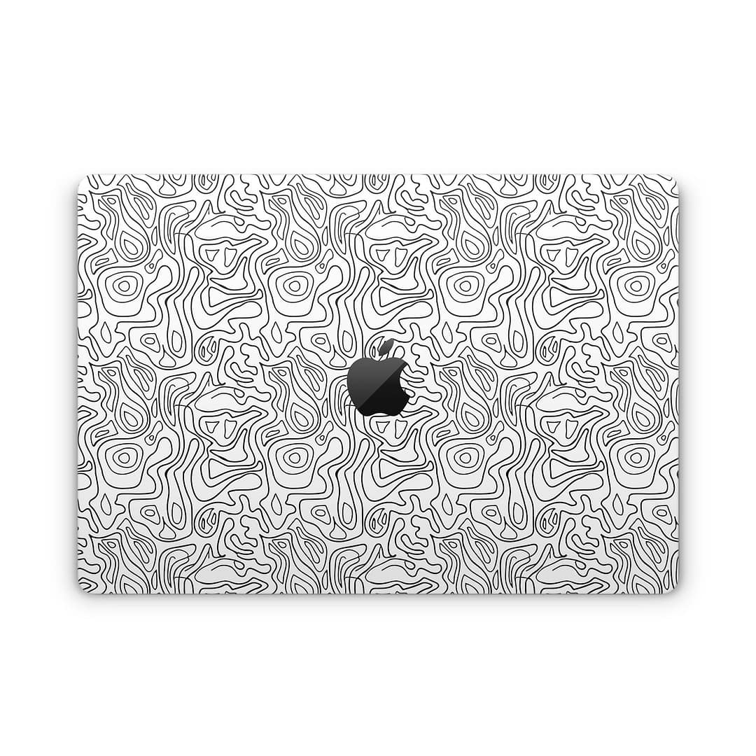 Macbook pro 16'' (m1,2021) white contour skin wrapitskin