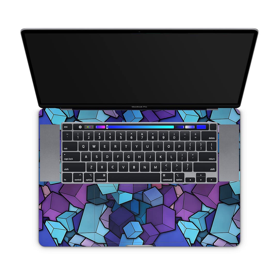 Macbook pro 16'' (touch bar,2019) 3d cubes skin | wrapitskin