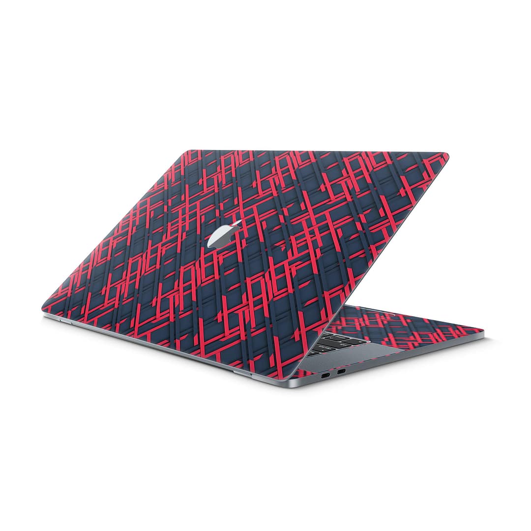 Macbook pro 16'' (touch bar,2019) cyber gridlines skin | wrapitskin
