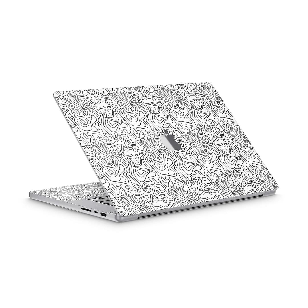 Macbook pro 16'' (m1,2021) white contour skin | wrapitskin