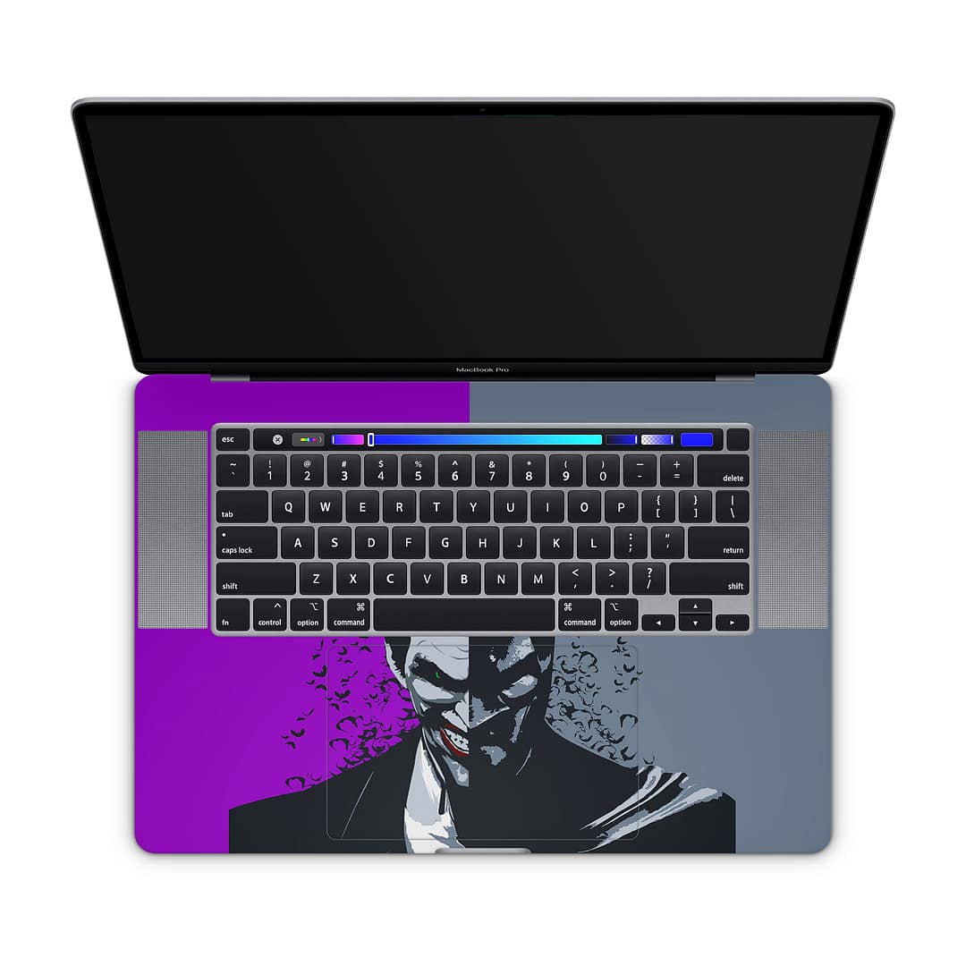 Macbook pro 16'' (touch bar,2019) joker vs batman skin | wrapitskin