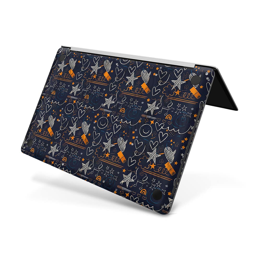 Macbook pro 16'' (touch bar,2019) doodleverse skin | wrapitskin