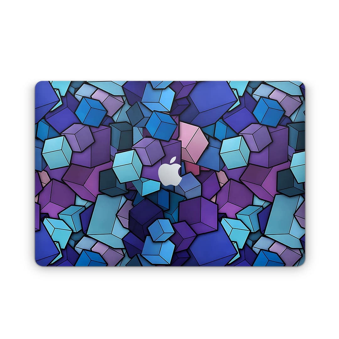 Macbook pro 16'' (touch bar,2019) 3d cubes skin wrapitskin