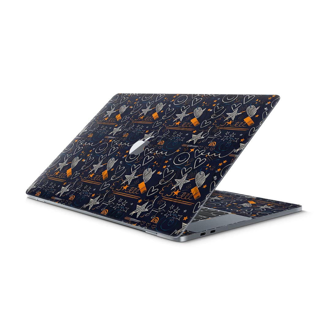 Macbook pro 16'' (touch bar,2019) doodleverse skin | wrapitskin