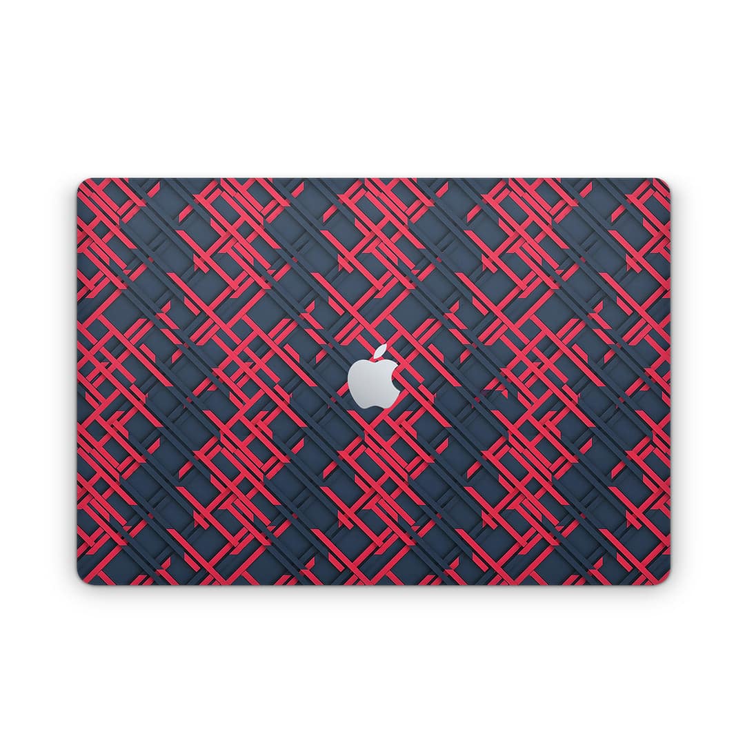 Macbook pro 16'' (touch bar,2019) cyber gridlines skin wrapitskin