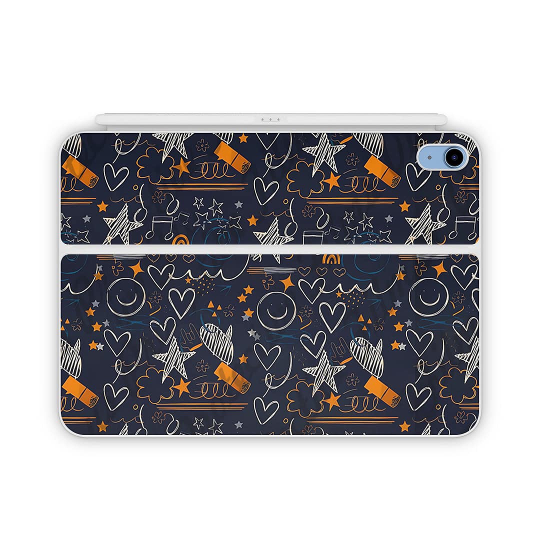 Magic keyboard ipad 10. 9” gen 10 doodleverse skin | wrapitskin