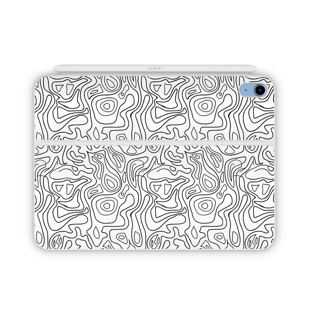 Magic keyboard ipad 10. 9” gen 10 white contour skin | wrapitskin